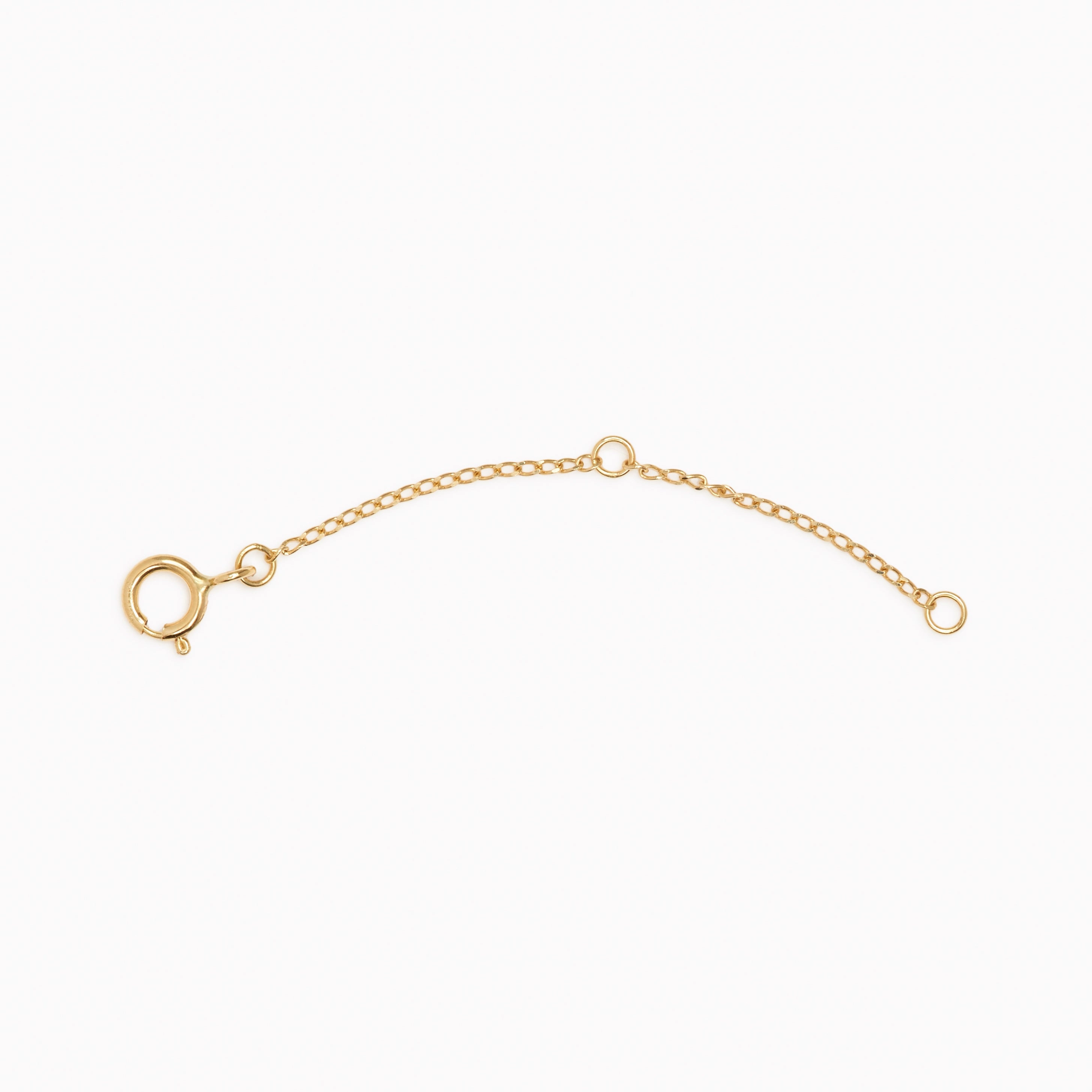 14k Gold Necklace Extender (2 inches) Distinct Feature Bold Style
