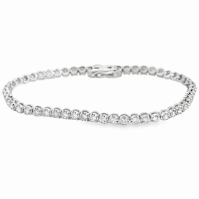 Galactic Style Multi-Purpose 14K White Gold Diamond Tennis Bracelet - 2.44 Carats
