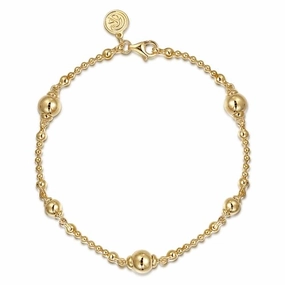 Improve With Age 14K Yellow Gold Bujukan Beads Bracelet