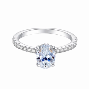 Handmade Glam 1.2 Carat Oval Diamond Ring | S925 | Moissanite