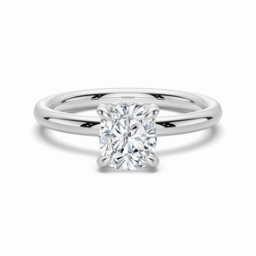 Tasteful Accent 1.5 CT. Elegant Cushion Cut Solitaire Engagement Ring