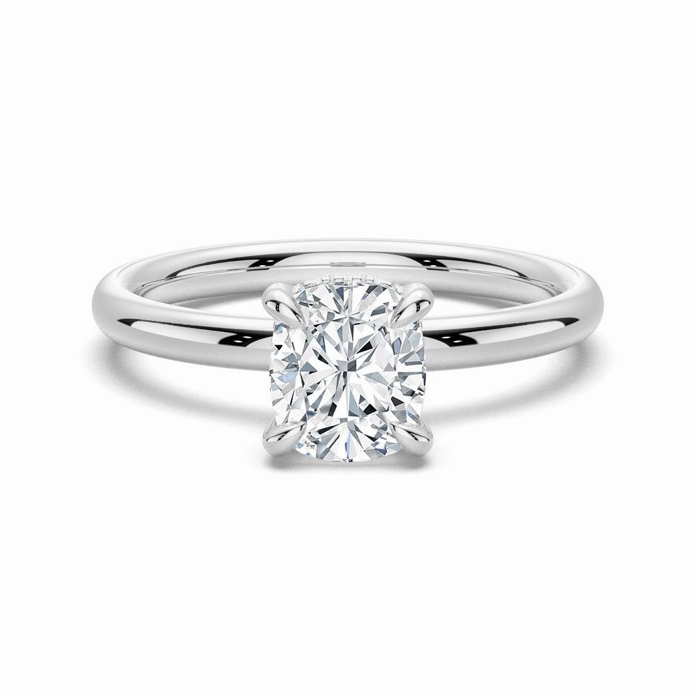 Perfect Match Urban Fit 1.5 CT. Elegant Cushion Cut Solitaire Engagement Ring