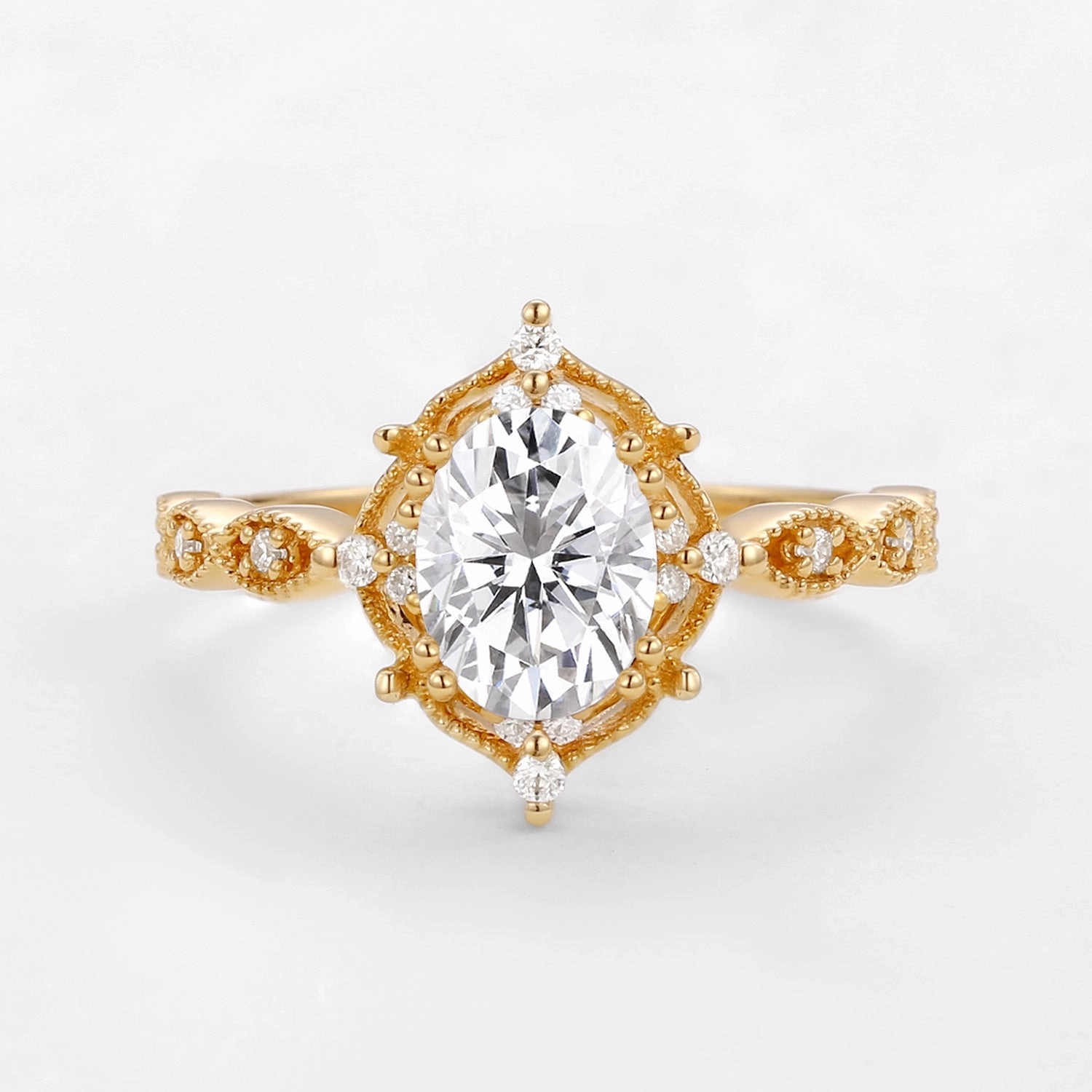 Pure Brilliance 1.5ct Moissanite Signature Vintage Engagement Ring - The ??Charlotte?? Ring