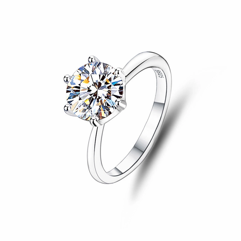 2 Carat Classic Round Brilliant Ring | S925 | Moissanite Father Present