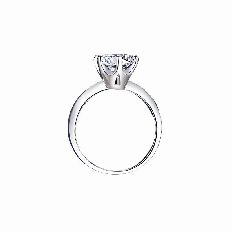 Affordable Token 2 Carat Classic Round Brilliant Ring | S925 | Moissanite