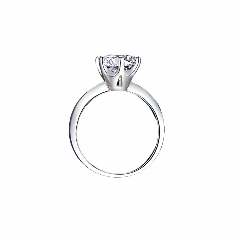 2 Carat Classic Round Brilliant Ring | S925 | Moissanite Weekend Ready