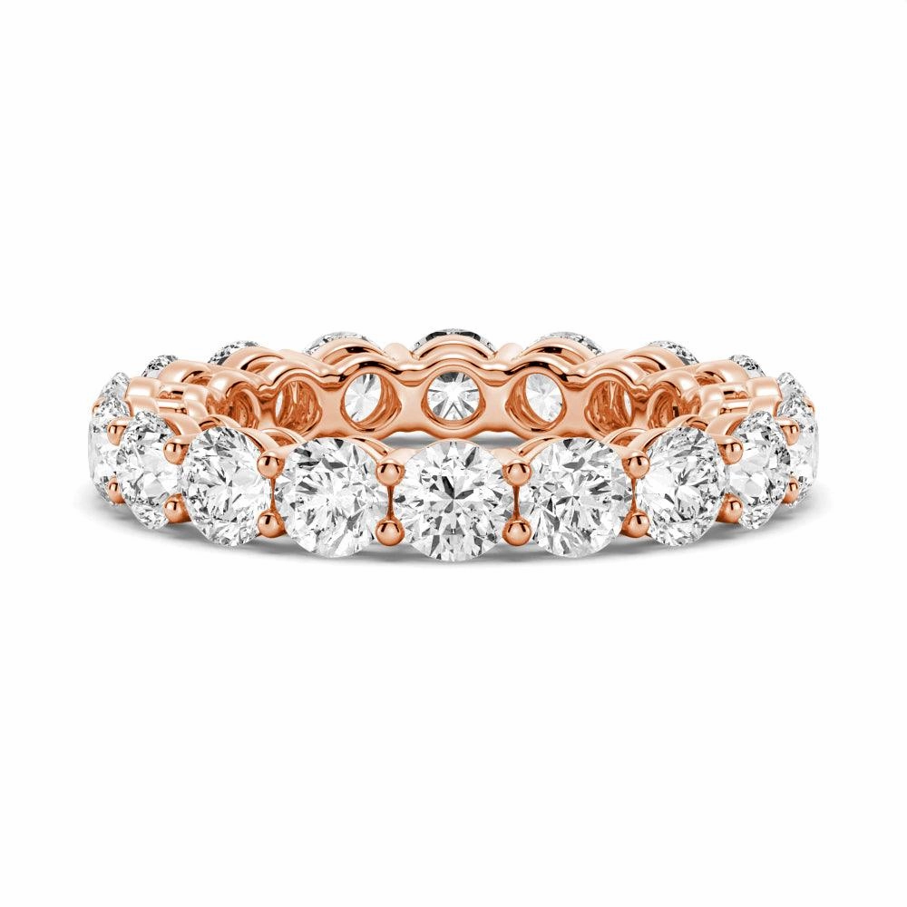 Romantic Detail 5.4 CT. Shared Prong Round Moissanite Eternity Band