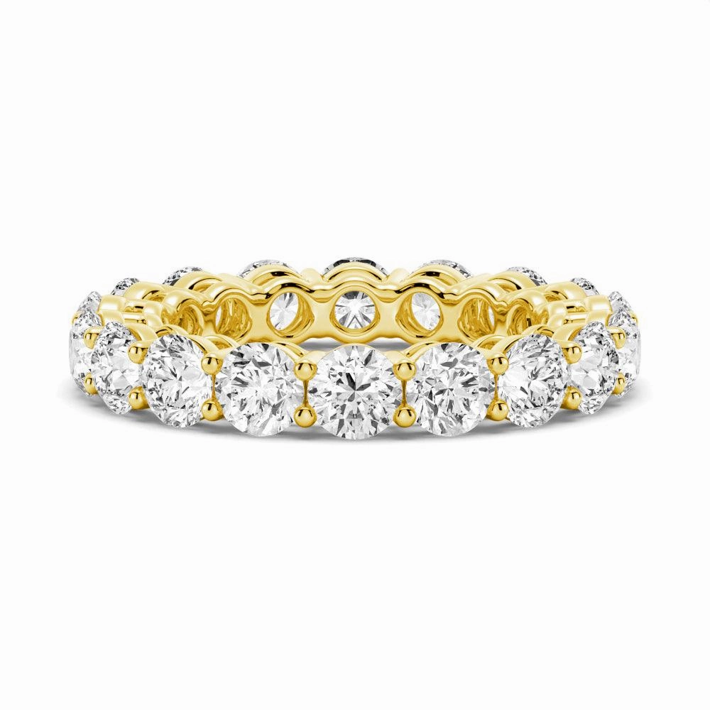 Classic Duo 5.4 CT. Shared Prong Round Moissanite Eternity Band