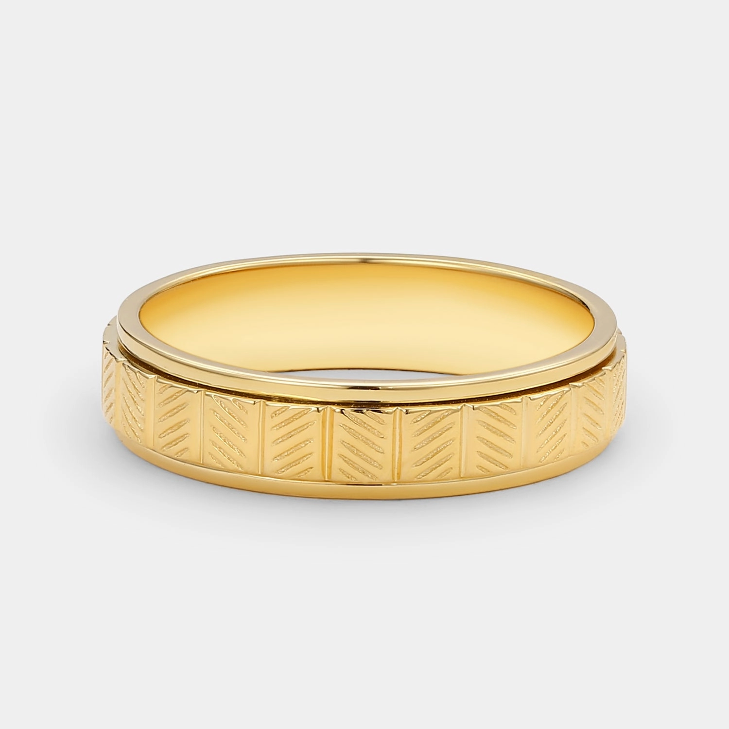 5mm Rotatable Couple Men's Wedding Band Signature Form