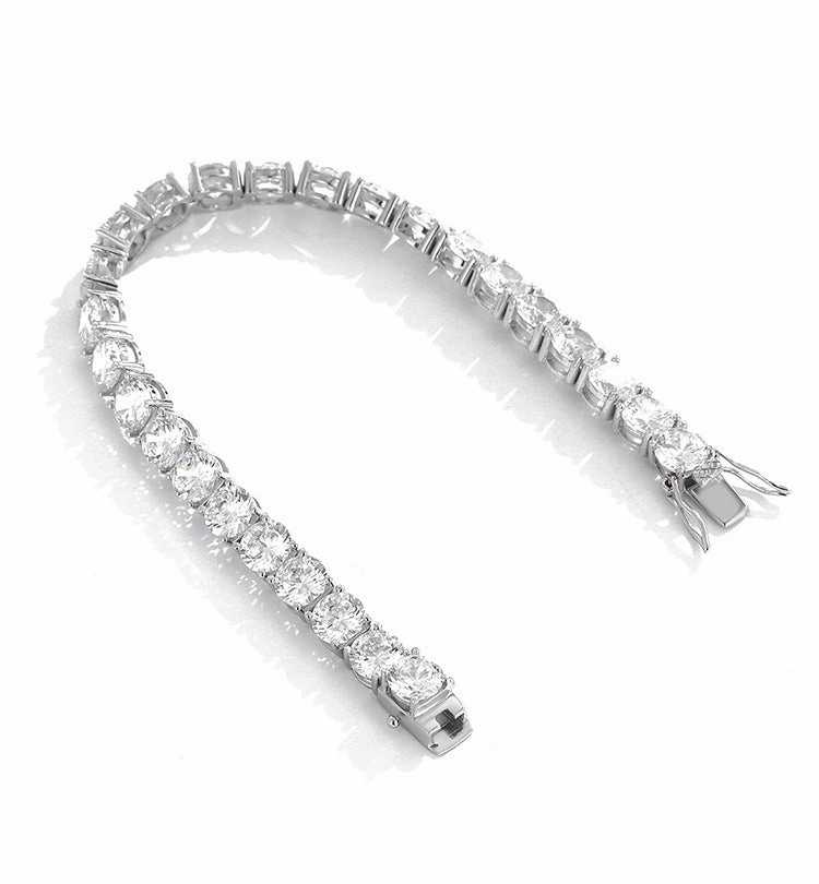 Formal Detail Stylish Highlight 6.5 mm Tennis Bracelet | S925 | Moissanite