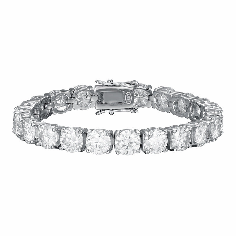 6.5 mm Tennis Bracelet | S925 | Moissanite Quiet Glow