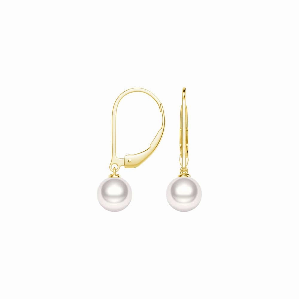 Soft Appeal 8mm Freshwater Cultured Pearl Leverback Earrings