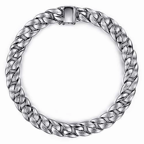 925 Sterling Silver Heavy Chain Bracelet Inclusive Perspective