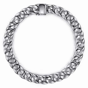 925 Sterling Silver Heavy Chain Bracelet Inclusive Perspective