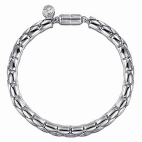 Premium Worth Ongoing Amalgamations 925 Sterling Silver Tubular Chain Bracelet