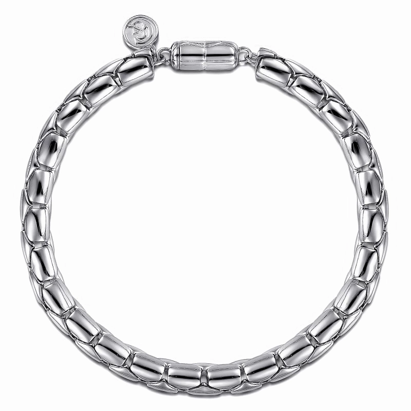 Premium Worth Ongoing Amalgamations 925 Sterling Silver Tubular Chain Bracelet