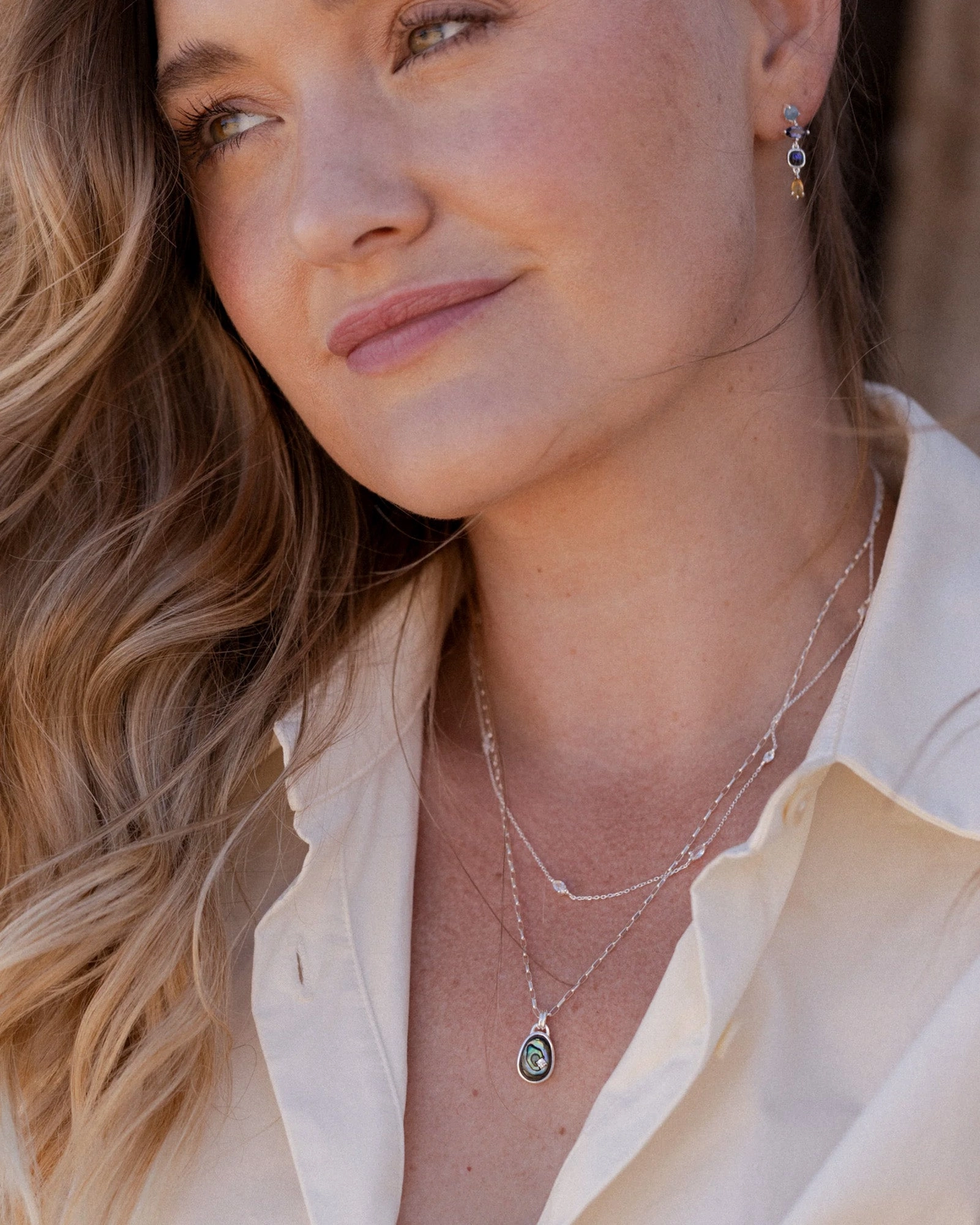 Metallic Sheen Accessory Comfortable Present Abalone Canyon Charm