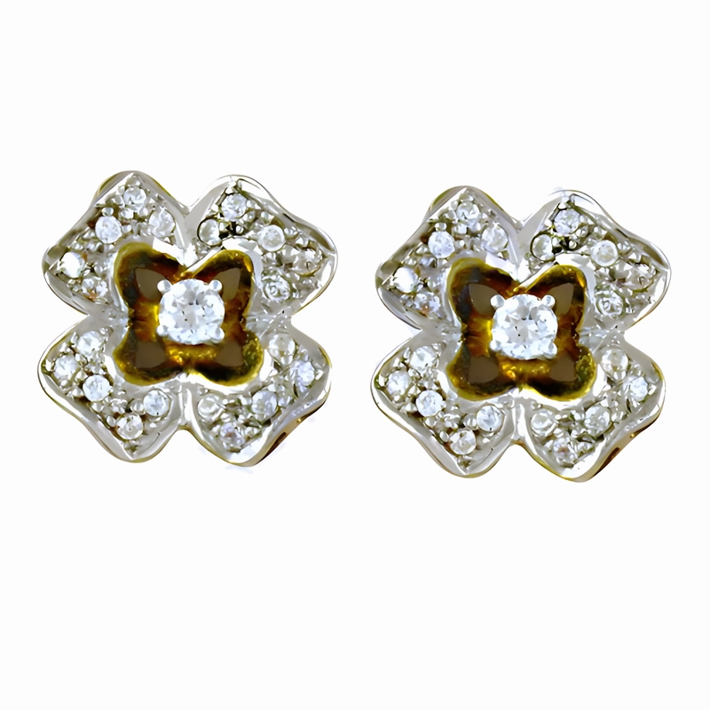 Graceful Choice Cute Cubic Zirconia Gemstone Silver Stud Earrings - Affordable & Stylish Jewelry
