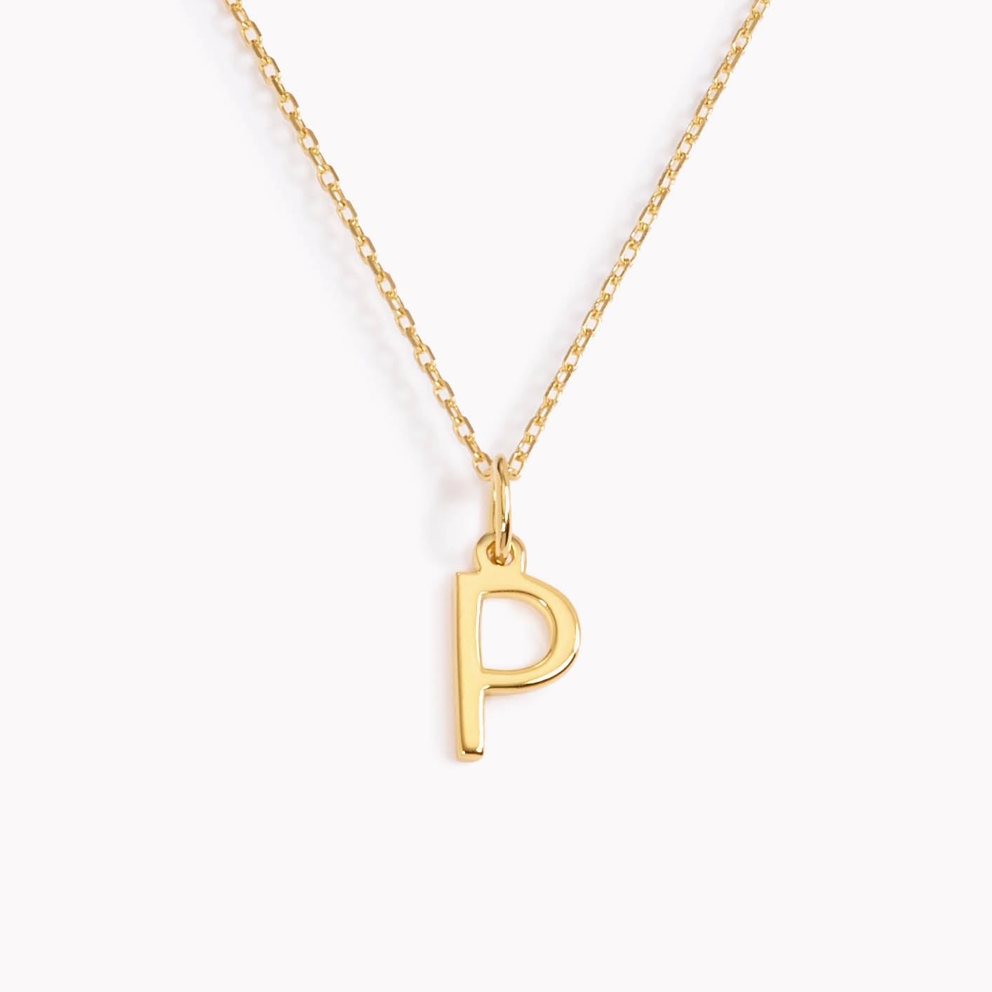 P Necklace / Gold Initial Necklace Influencer Jewelry