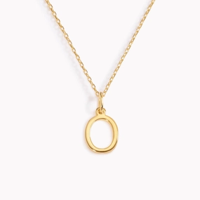 O Necklace / Gold Initial Necklace Distinctive Present