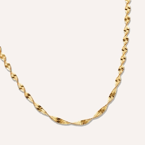 APHRODITE TWIST NECKLACE Fashion Forward Jewelry Exhibiting Item