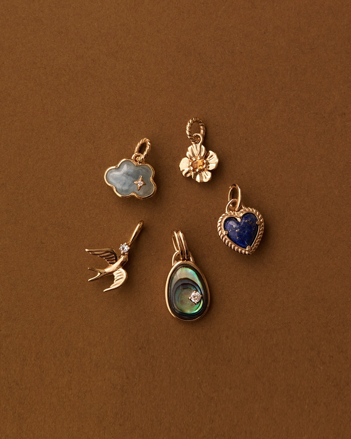 Professional Look Artisan Accent Aquamarine Cloud Charm