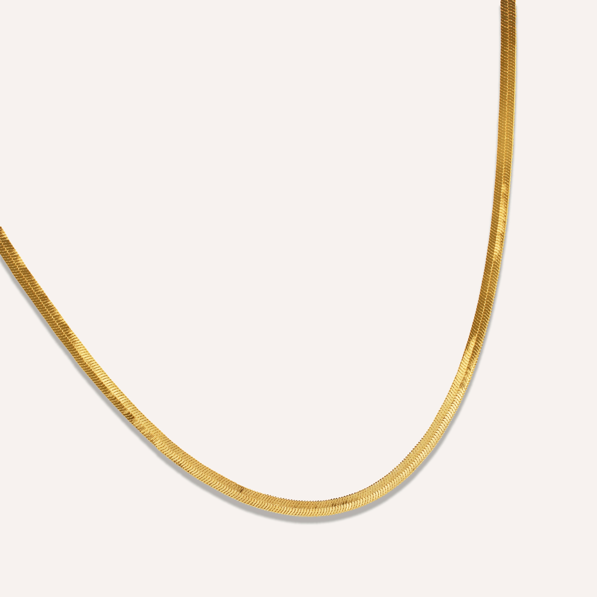 For Culture ATHENA THICK HERRINGBONE NECKLACE