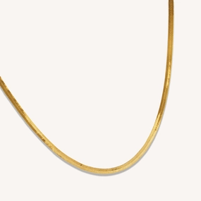 For Culture ATHENA THICK HERRINGBONE NECKLACE