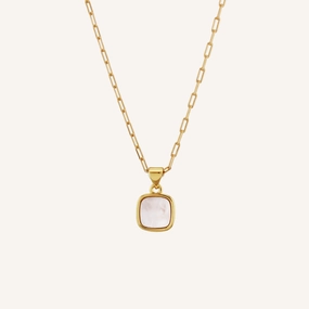 fresh start High-Quality Jewelry AURA PEARL SHELL NECKLACE