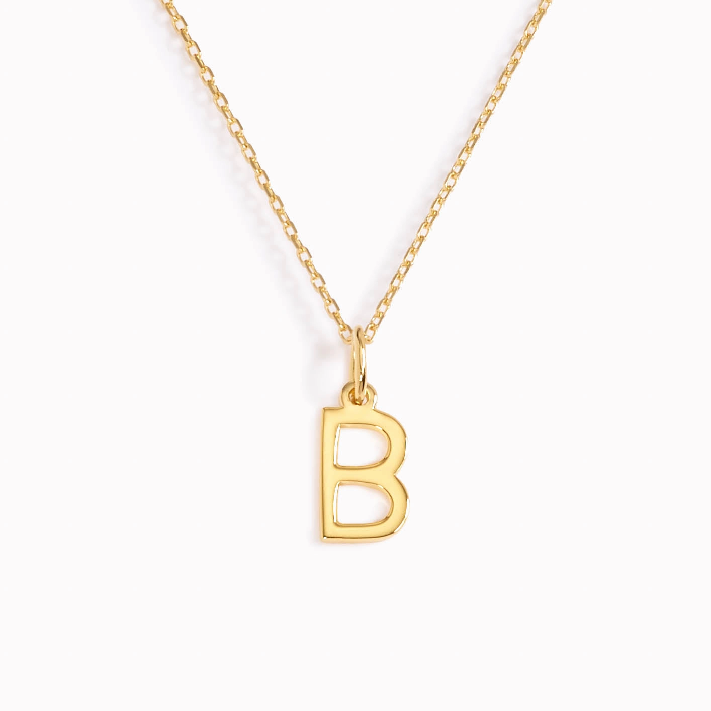 Fine Accessory Celebration Style B Necklace / Gold Initial Necklace