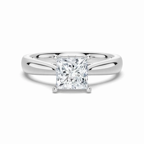 1.5 CT. Princess Cut Solitaire Engagement Ring Romantic Set Timeless Gift