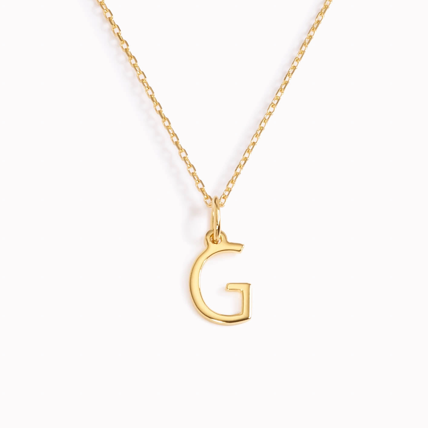 Custom Adornment Pearl Accessory G Necklace / Gold Initial Necklace