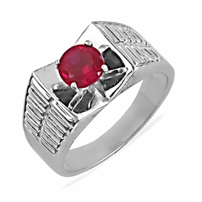 Exclusive Pink Cubic Zirconia Gemstone Silver Ring - Best Deals & Quality Timeless Geometry