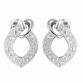 Stunning Cubic Zirconia Silver Earrings - Sparkling Jewelry for Every Occasion Minimalist Finish Daily Decoration