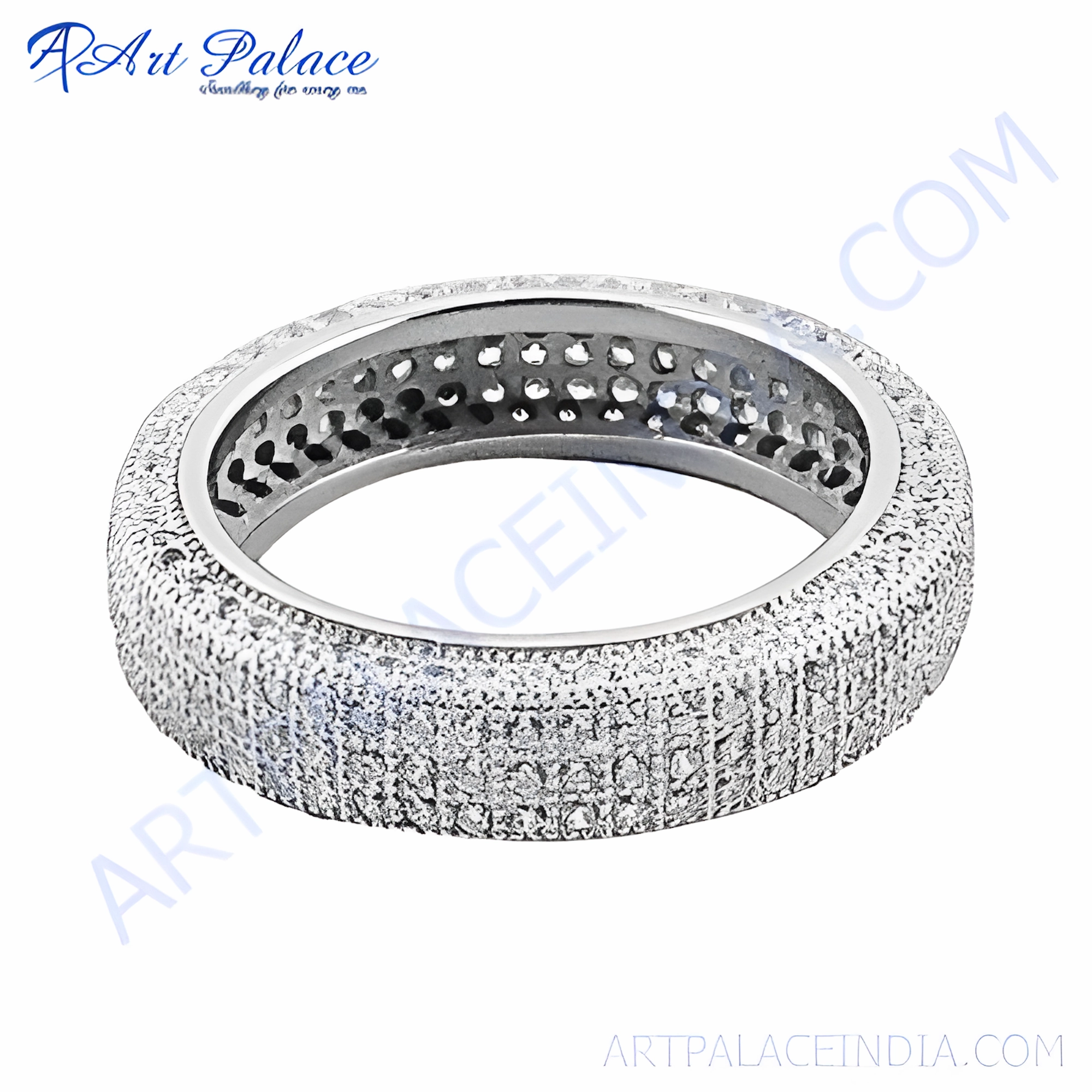 Elegant Designer Silver CZ Ring for Party Wear Sparkling Work Shiny Style