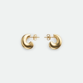 Decorative Appearance Sophisticated Accessory Modernism Contour Stud Earrings 1837 Gold/Silver