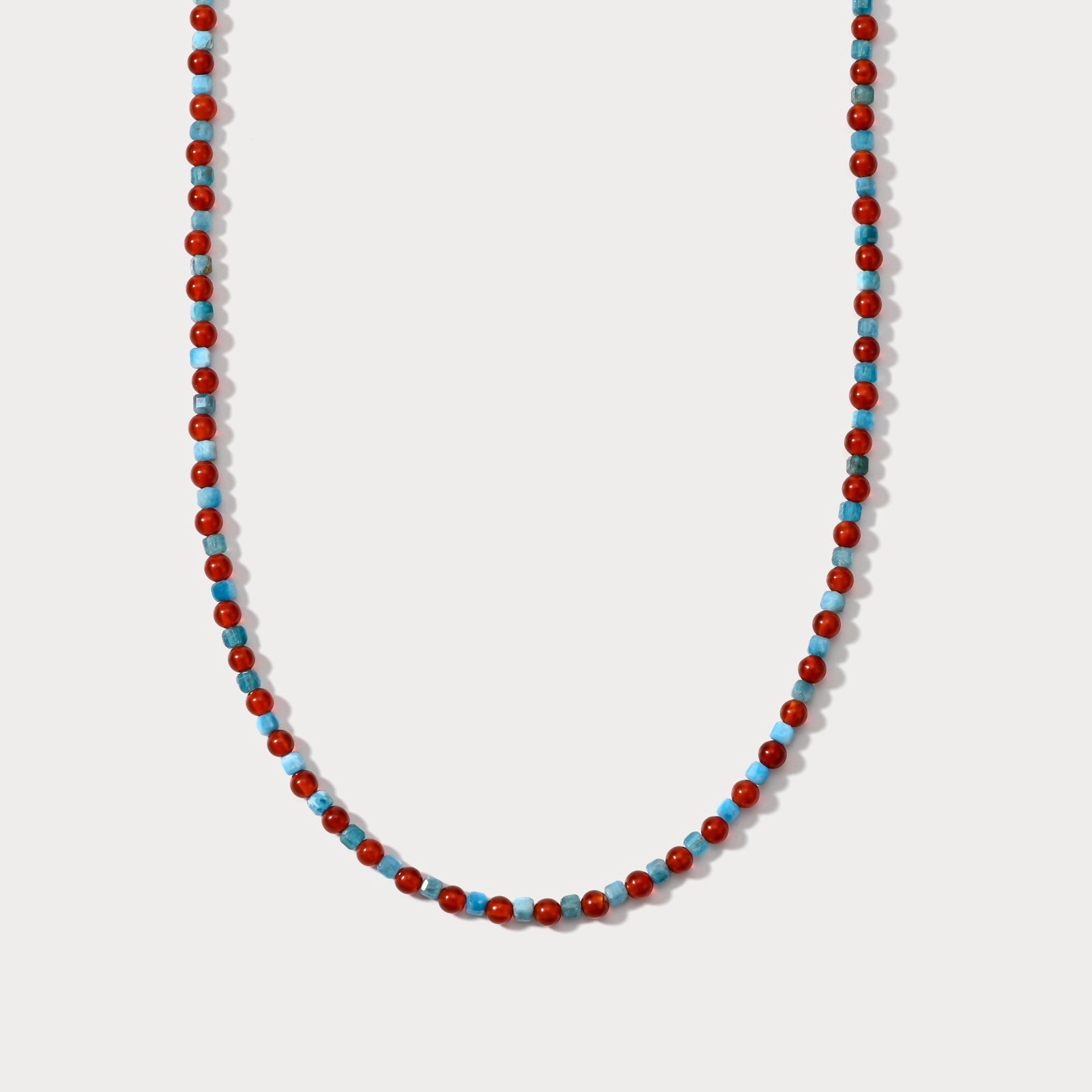 Red Agate Seed bead Necklace Artistic Touch Accent Style