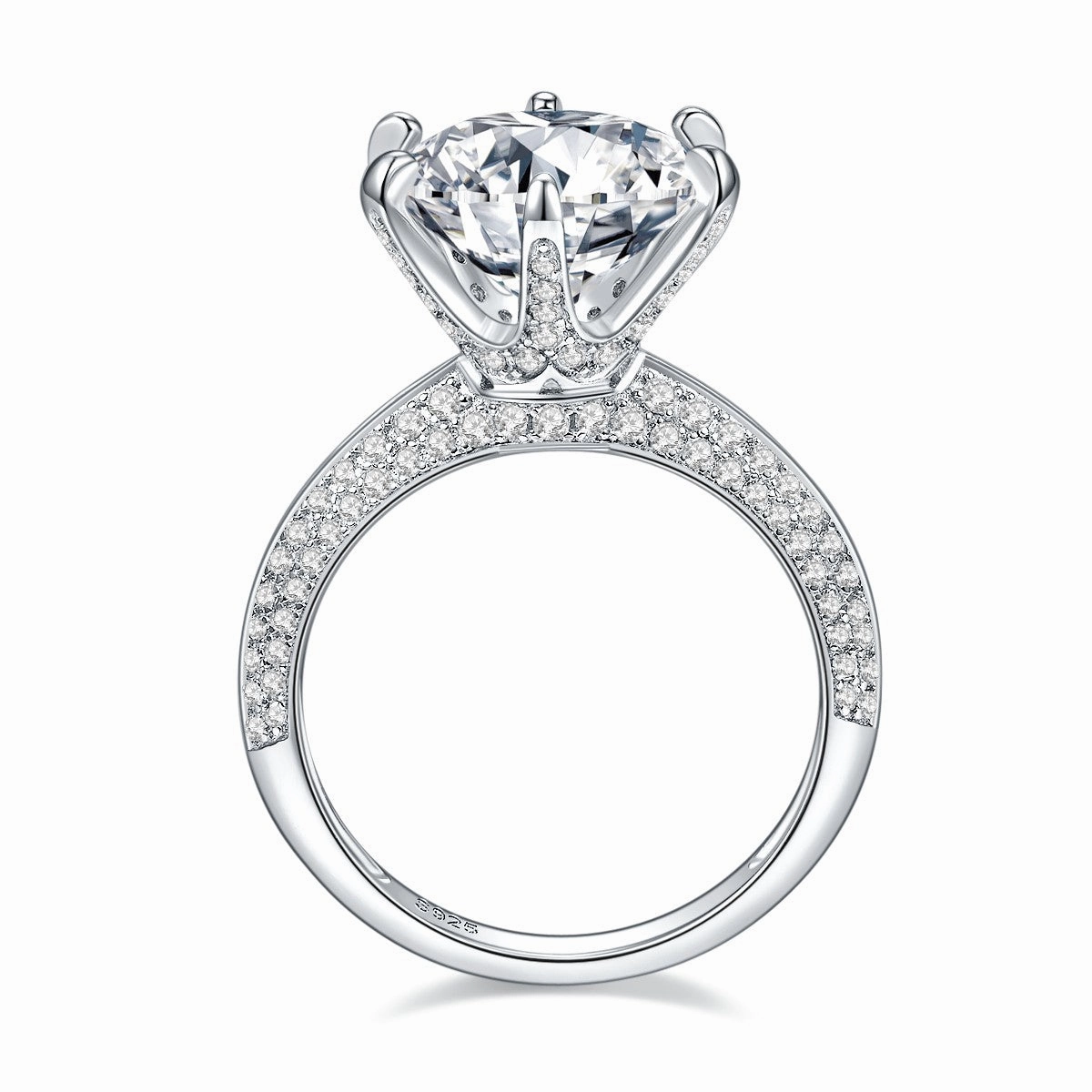 Round Brilliant Solitaire Diamond Engagement Ring | S925 | Moissanite Business casual