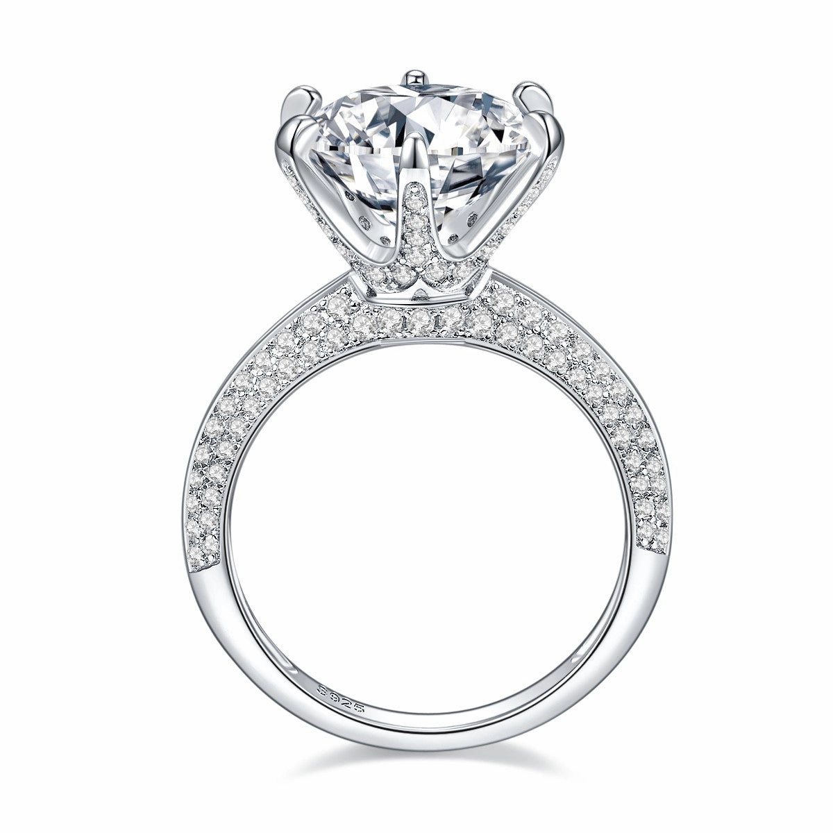 Round Brilliant Solitaire Diamond Engagement Ring | S925 | Moissanite Romantic Craft Polished Shine