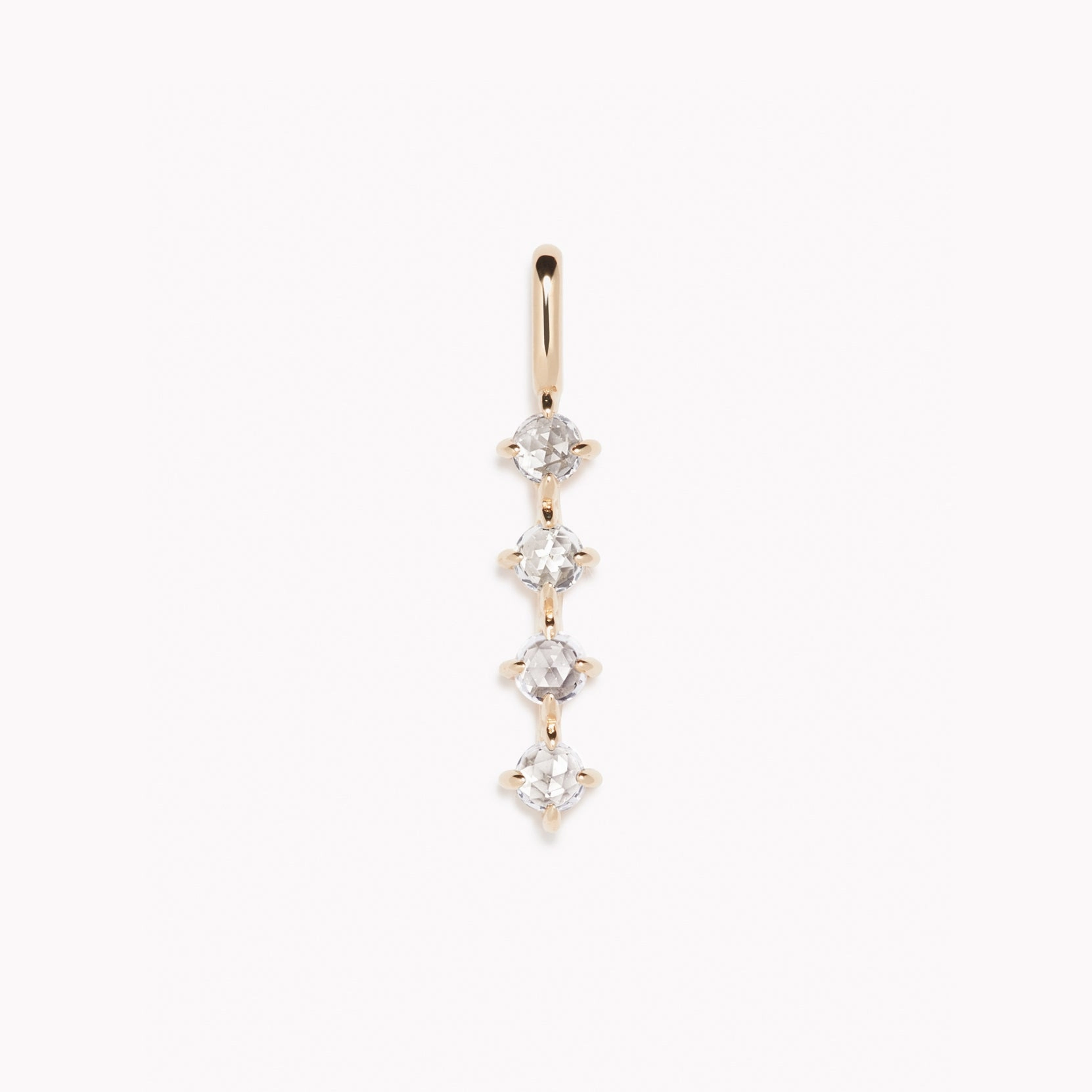 Diamond Drop Pendant 14k Gold Everyday Style
