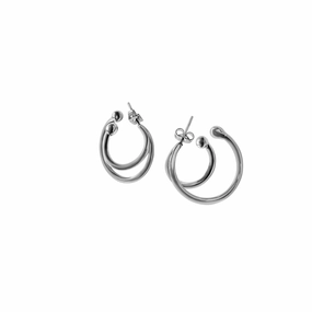 Loka Double Hoop Earrings Splendid Piece Pretty Creation