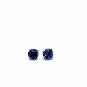 Matte Item Elegant decoration Classic Birthstone Stud Earrings with Alexandrite