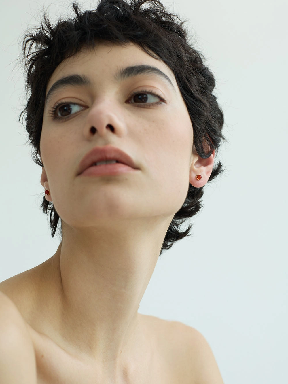 Contemporary Appearance Durable Look Dainty Retro Gemstone Stud Earrings