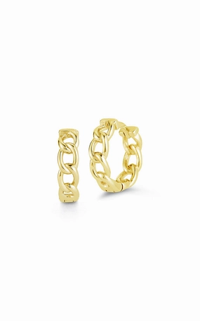 Statement Layer Precious Treasures Chain Link Huggie Earring