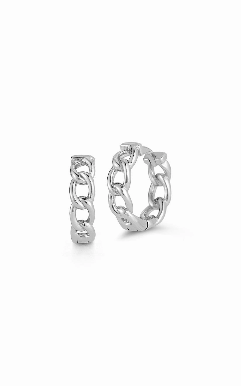 Chain Link Huggie Earring Holiday look