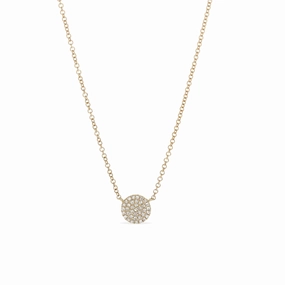 Luxe Shine Classic Medium Diamond Disc Necklace