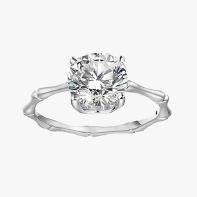 Birthday gift Smooth Detail Classic Sterling Silver Cushion Cut Engagement Ring