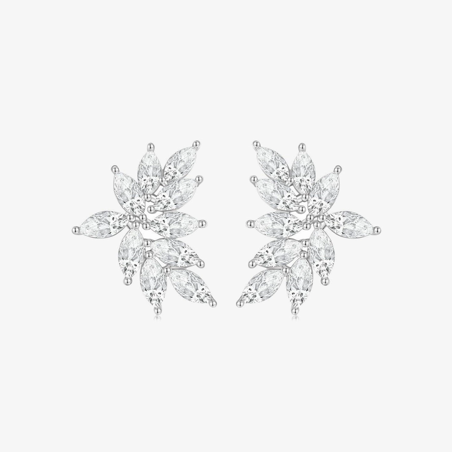 Contemporary Edge Petite Cluster Studs