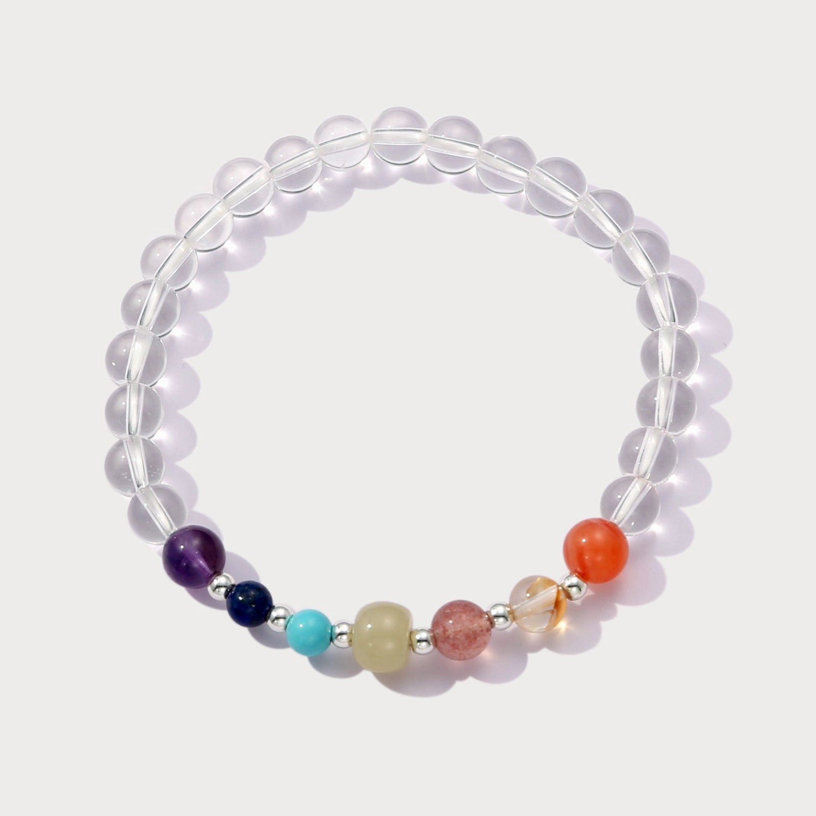 Statement Look Luxe Lookbook Clear Quartz Crystal Bracelet