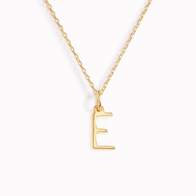 Gift Choice E Necklace / Gold Initial Necklace